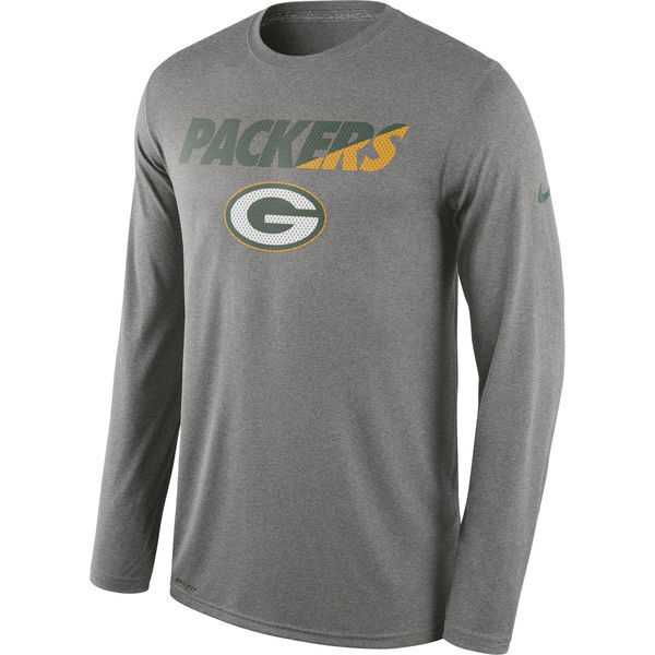 Green Bay Packers Nike Legend Staff Practice Long Sleeve Performance WEM T-Shirt - Heather Gray,We sell and wholesale Green Bay Packers Nike Legend Staff Practice Long Sleeve Performance WEM T-Shirt - Heather Gray on line form chian!